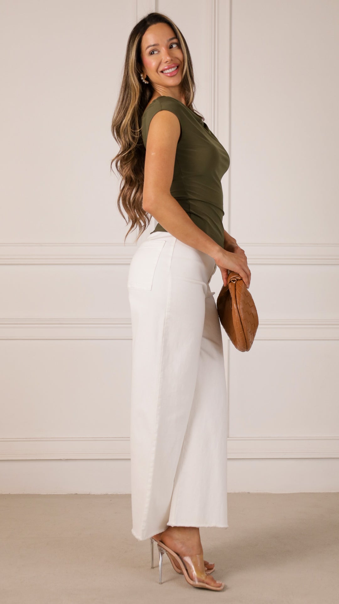 side view image 2 of Gianna Cap Sleeve Top