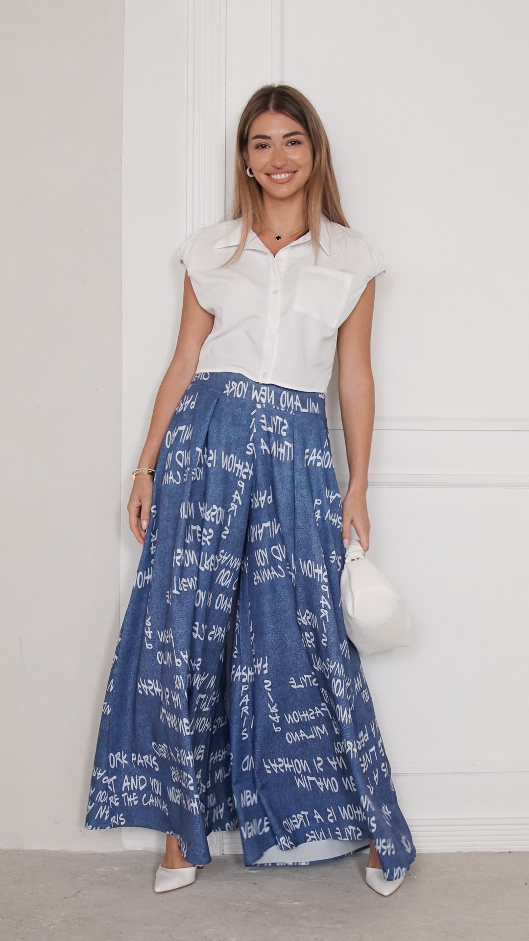 front view image 1 of Virelle Palazzo Pants