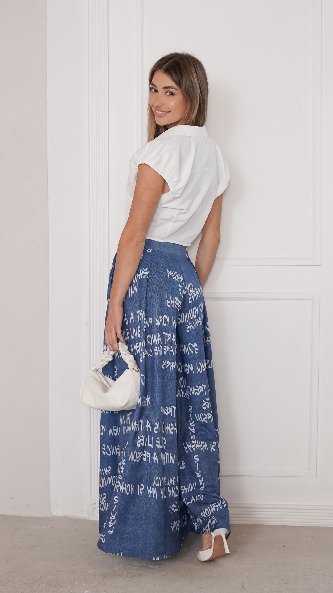 rear view image 1 of Virelle Palazzo Pants
