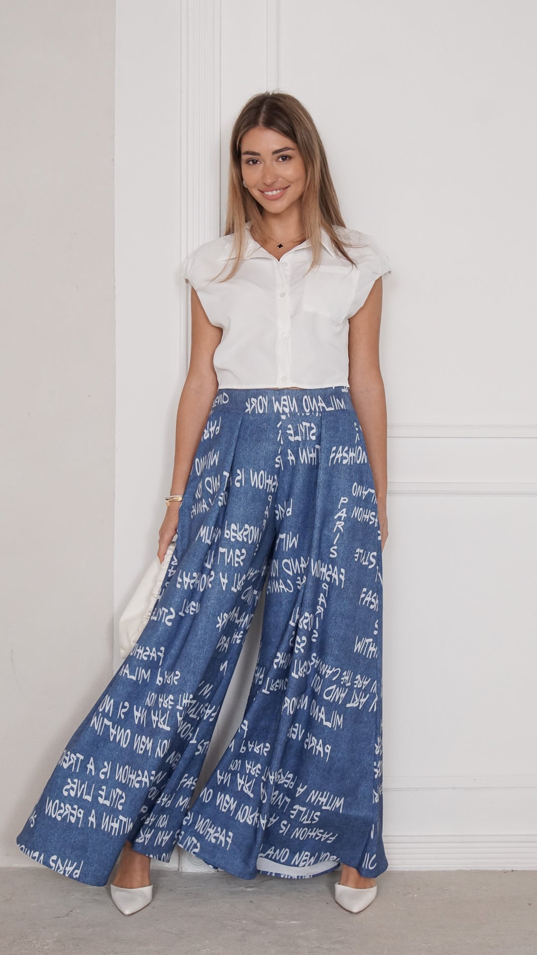front view image 2 of Virelle Palazzo Pants