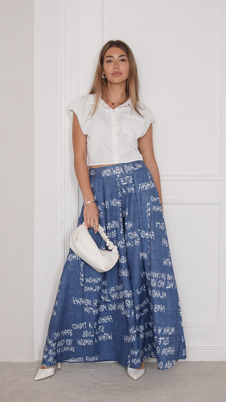 front view image 3 of Virelle Palazzo Pants