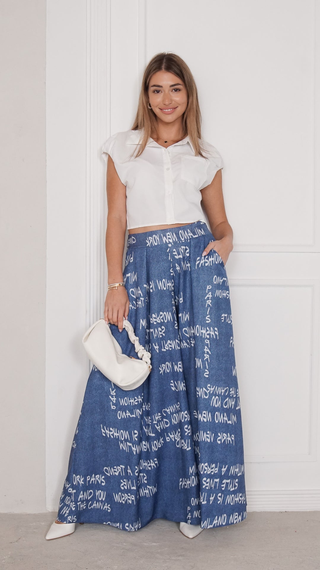 front view image 4 of Virelle Palazzo Pants