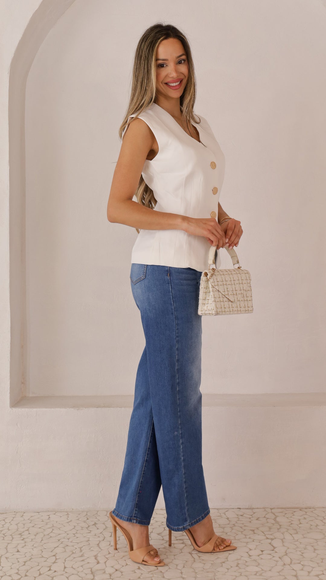 side view image 2 of Nadia Vest Top