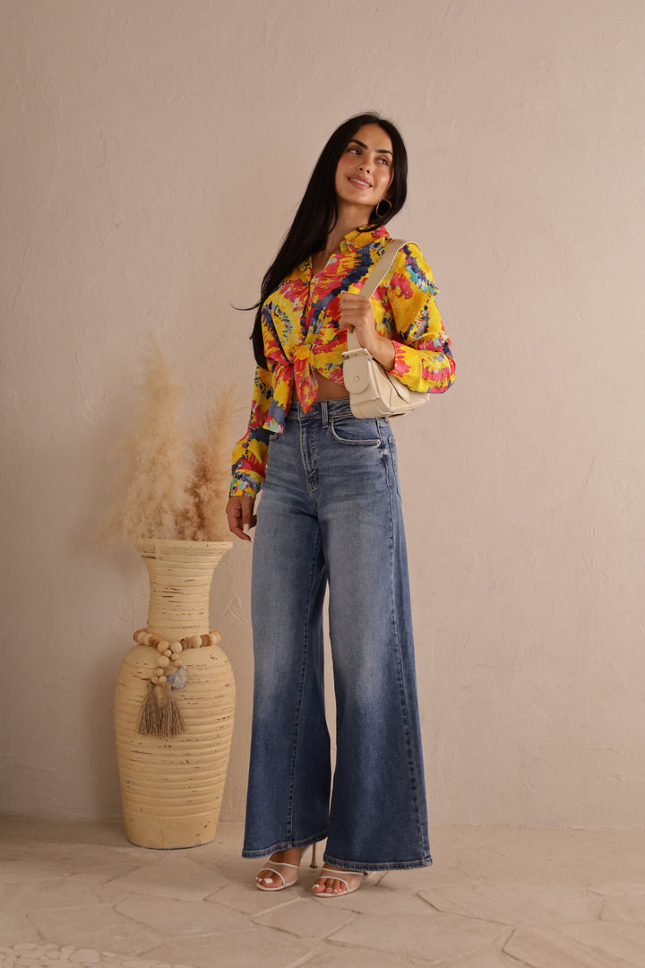 side view image 2 of Elara Tie-Dye Top