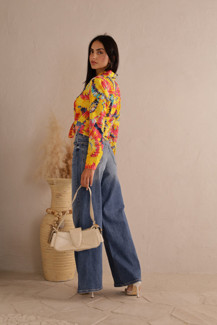 side view image 3 of Elara Tie-Dye Top