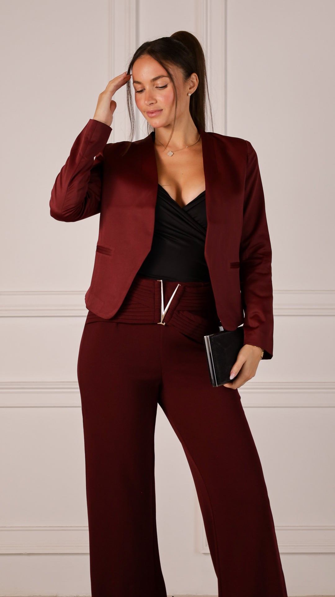 front view image 1 of Elarin Blazer Top