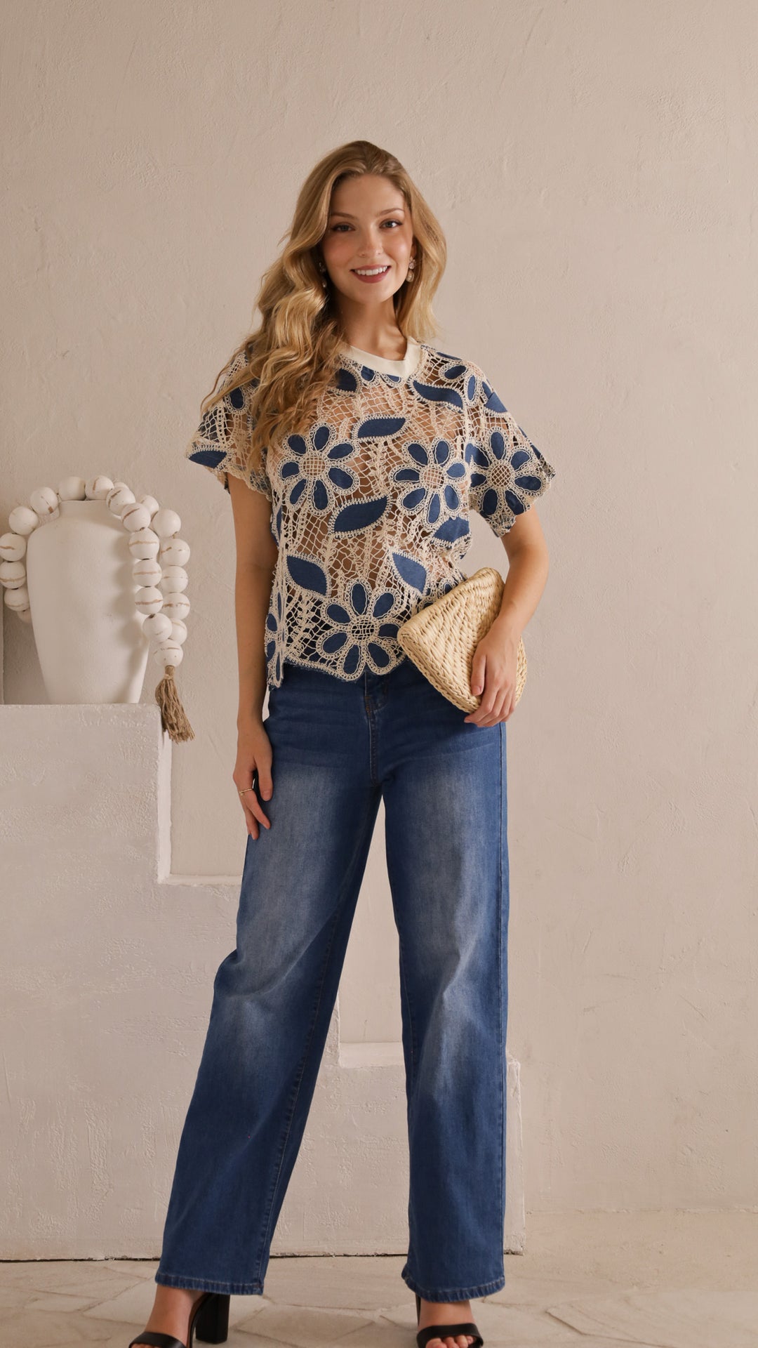 front view image 2 of Flora Crochet Top