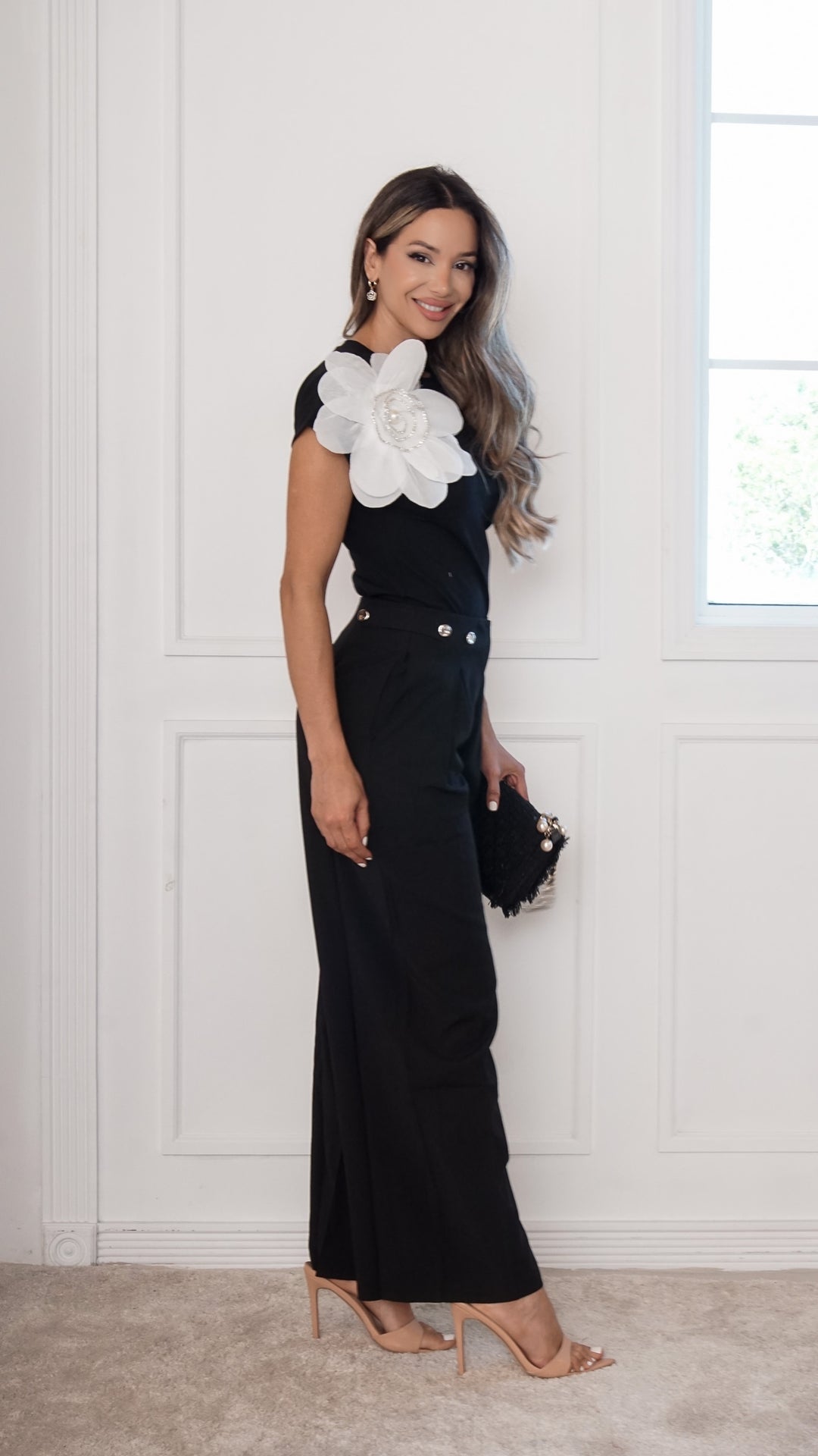 Noelle Floral Appliqué Top