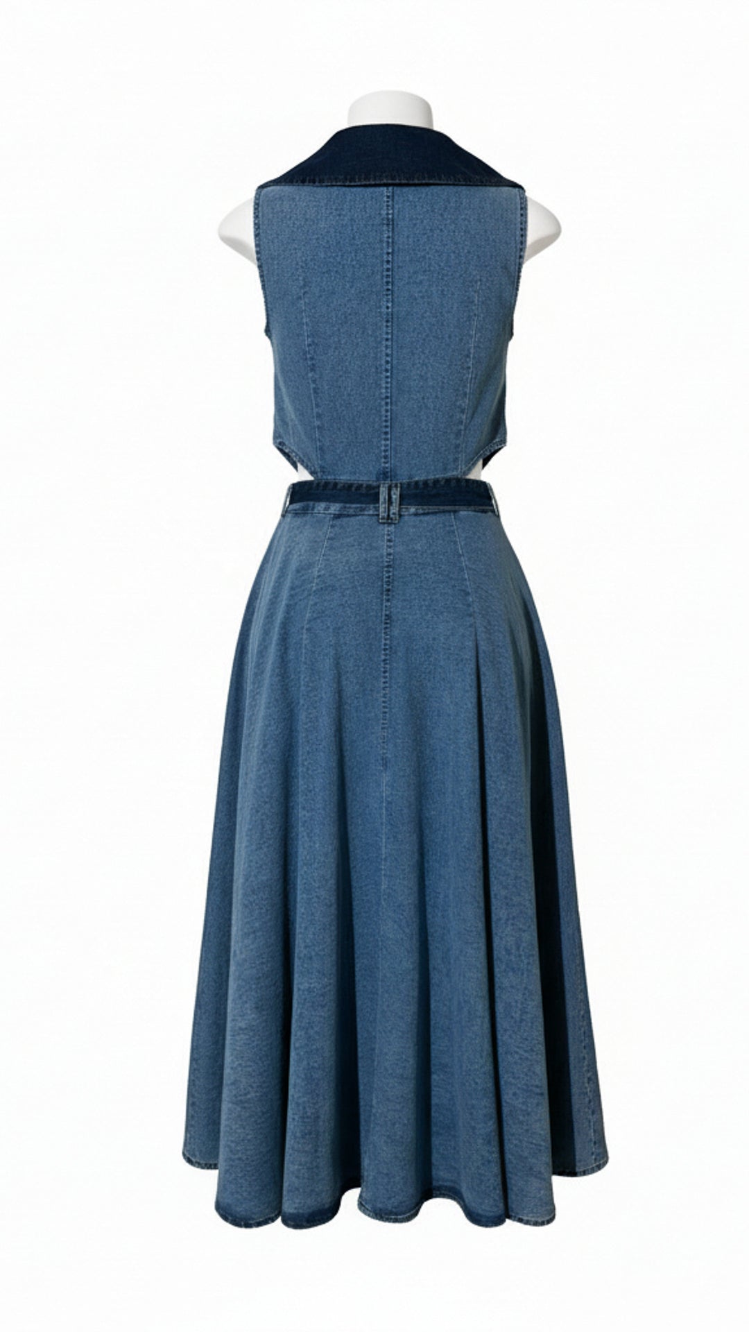 rear view image 1 of Althea Denim Midi Dress