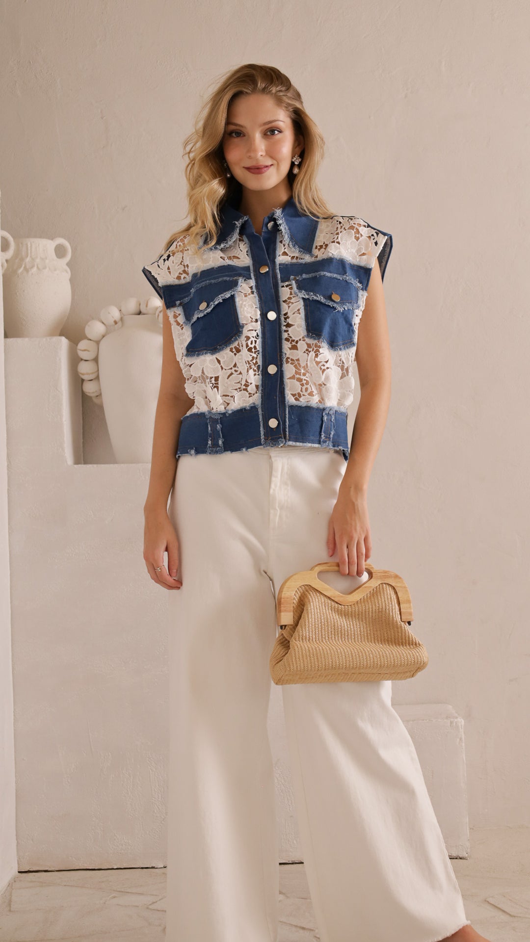 front view image 4 of Flavia Denim Blouse