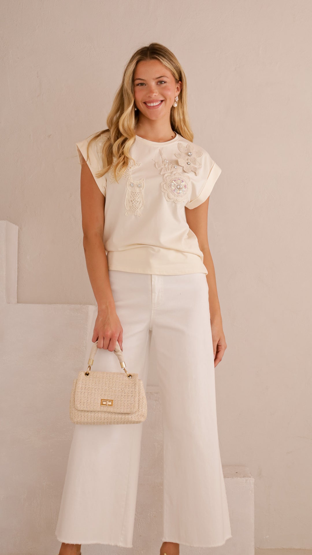 front view image 4 of Elowen Embellished Knit Top