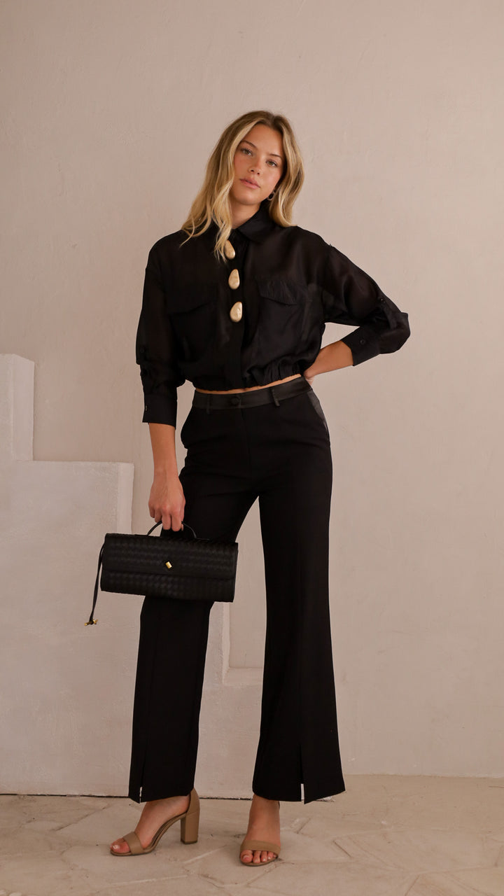 front view image 5 of Livia Sheer Button-Up Top