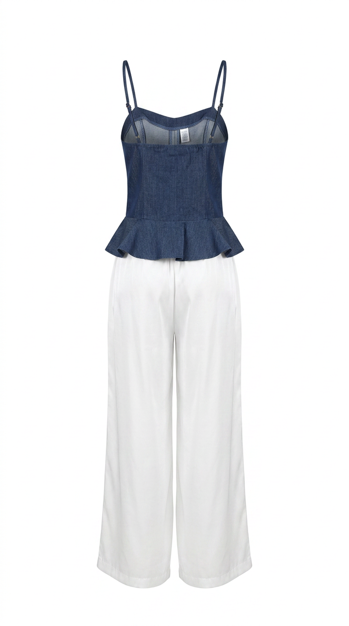 rear view image 1 of Amelie denim top