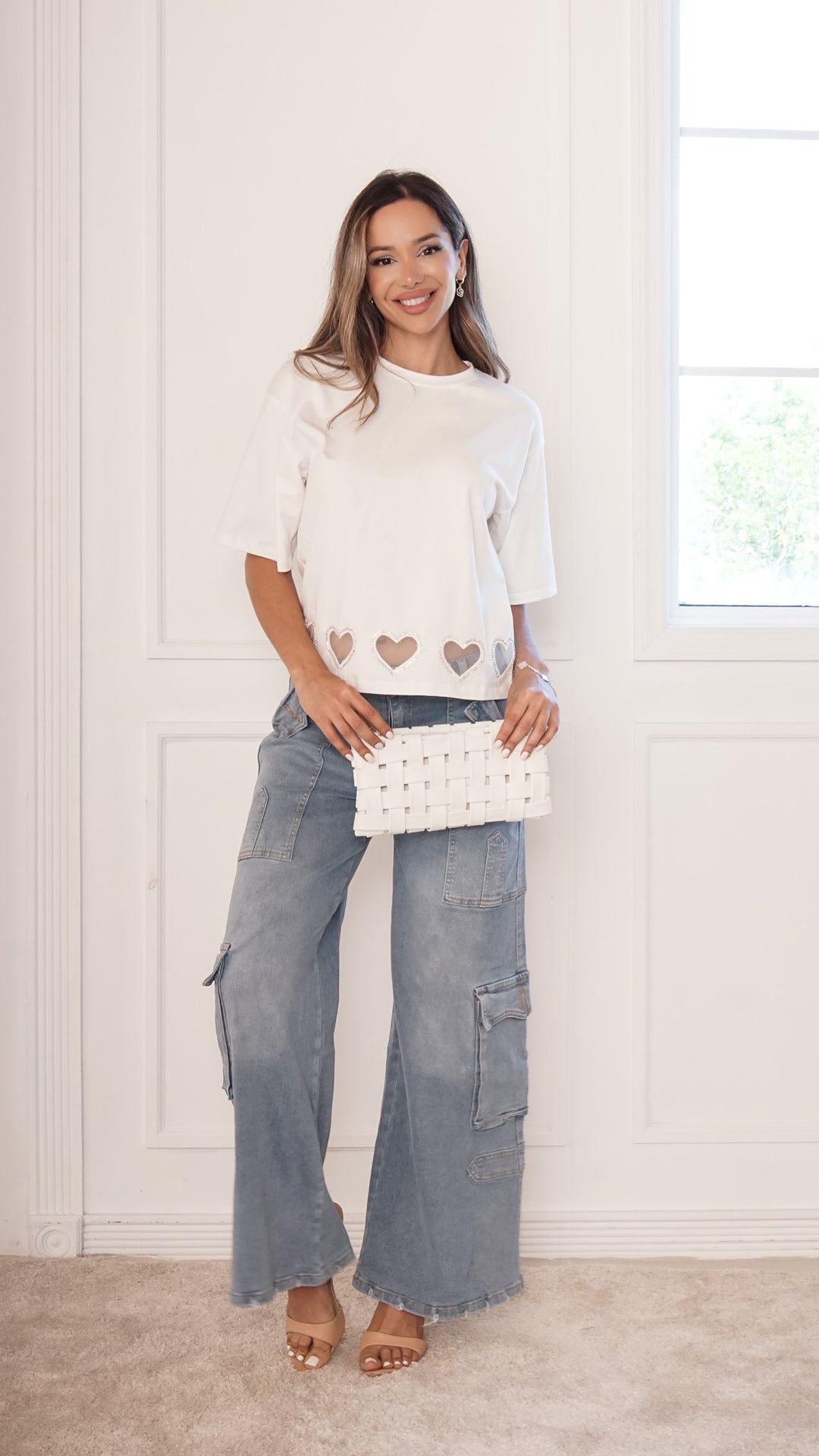 front view image 4 of Noelle Heart Trim Top