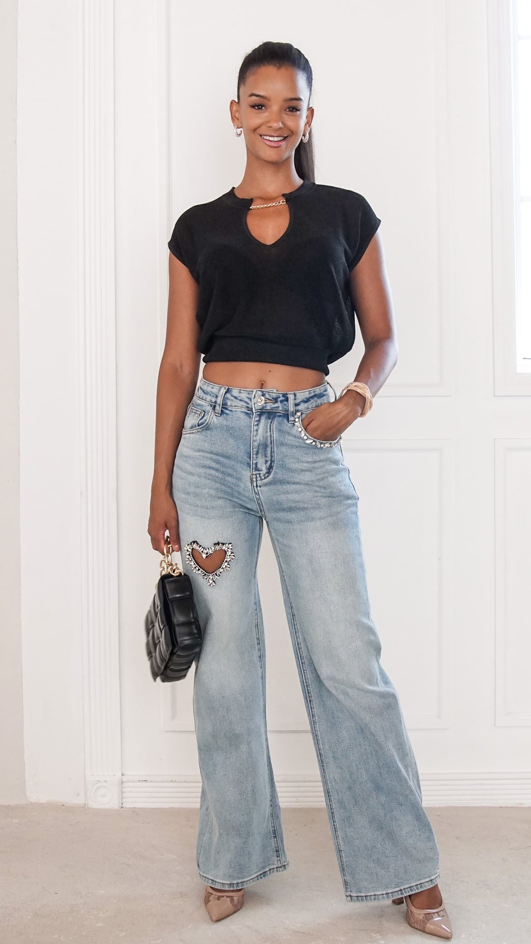 front view image 1 of Sally Denim Pants