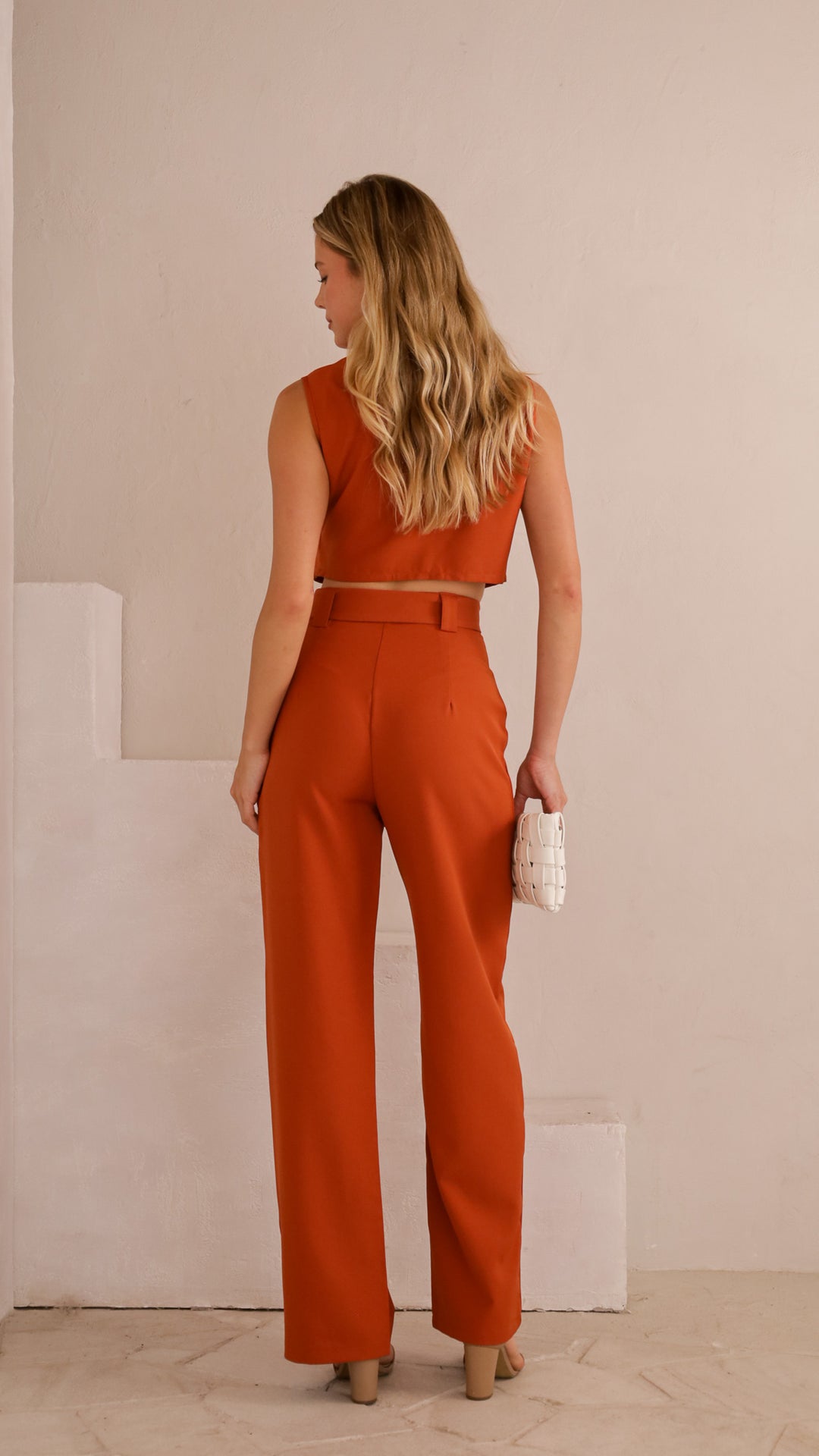 rear view image 1 of Raina Belted Pants Set