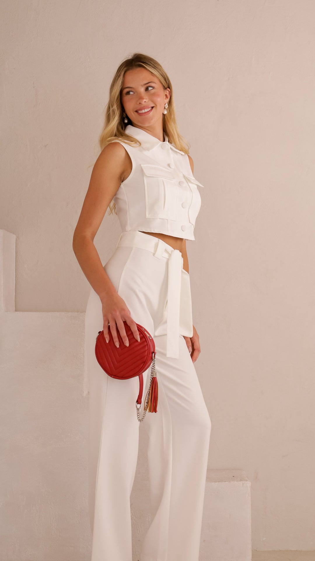 side view image 2 of Raina Belted Pants Set