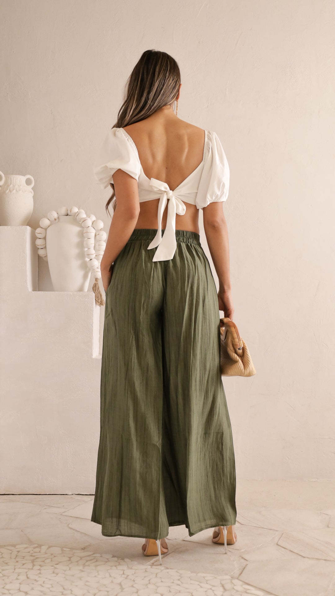 rear view image 1 of Jelina Palazzo Pants