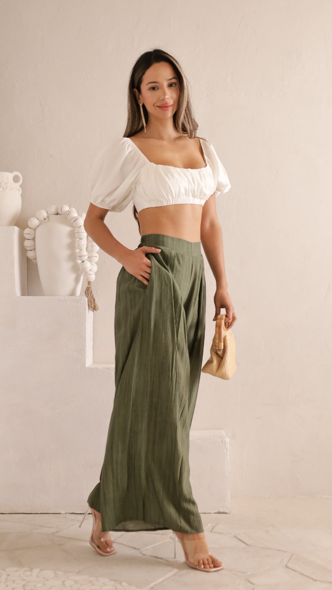 side view image 1 of Jelina Palazzo Pants