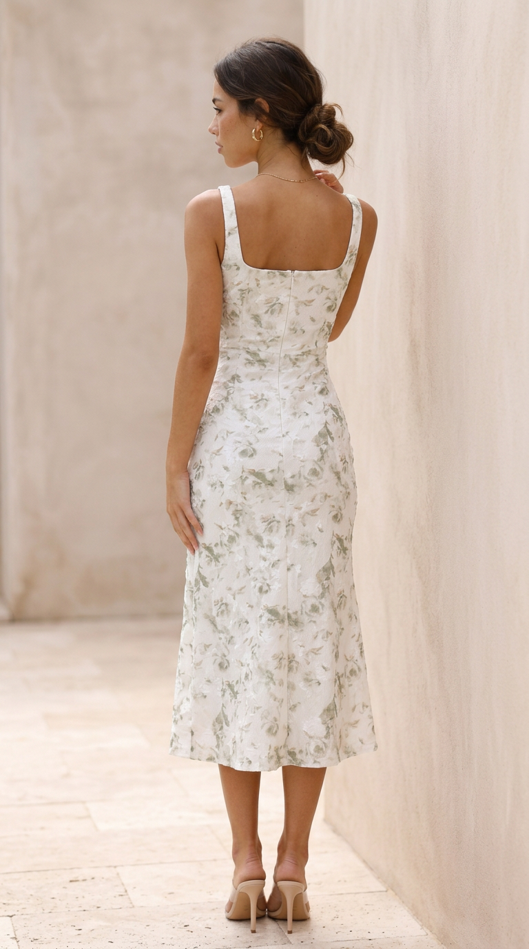 rear view image 1 of Carime  Midi Dress