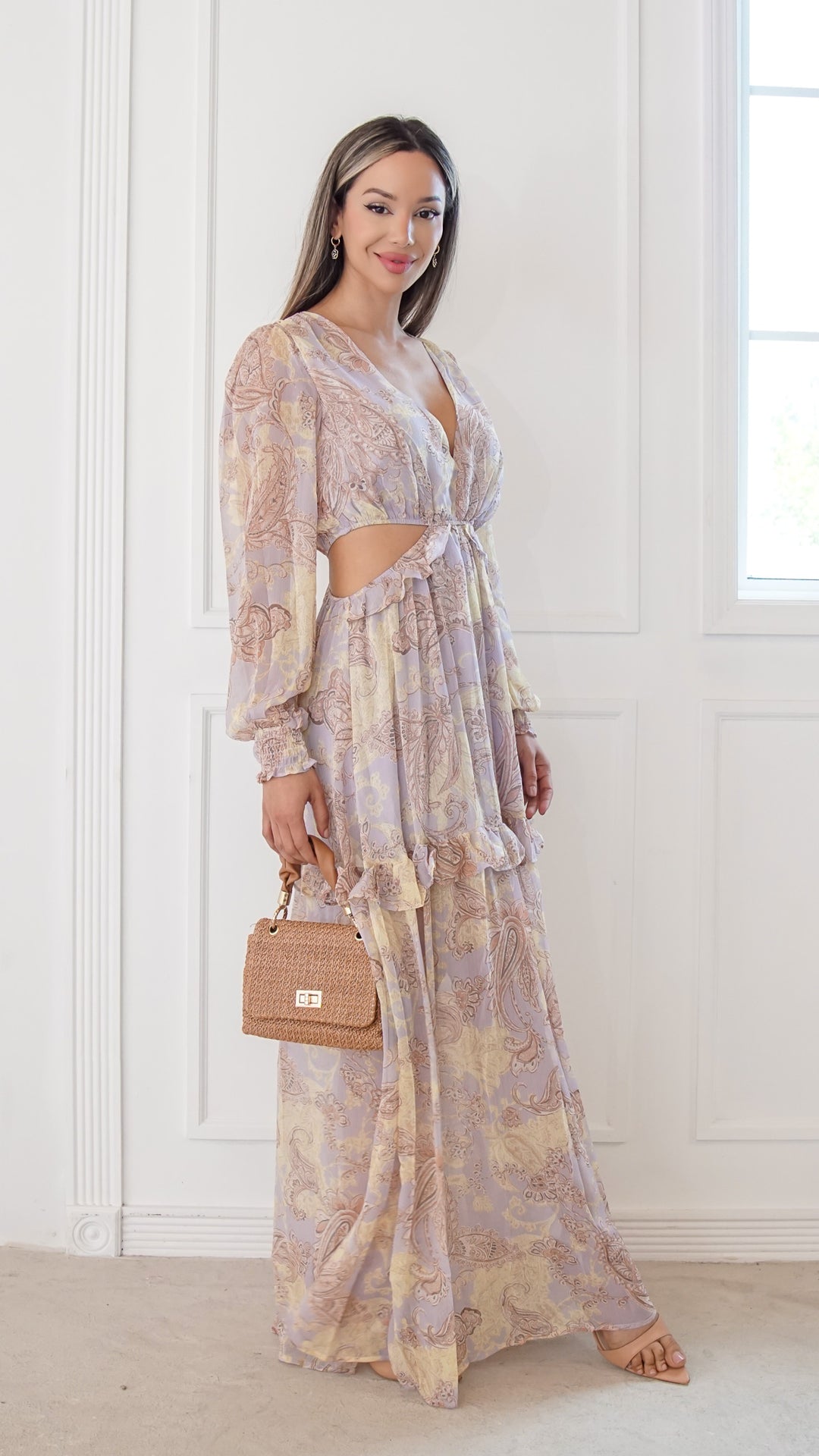 side view image 1 of Elaria Maxi Dress