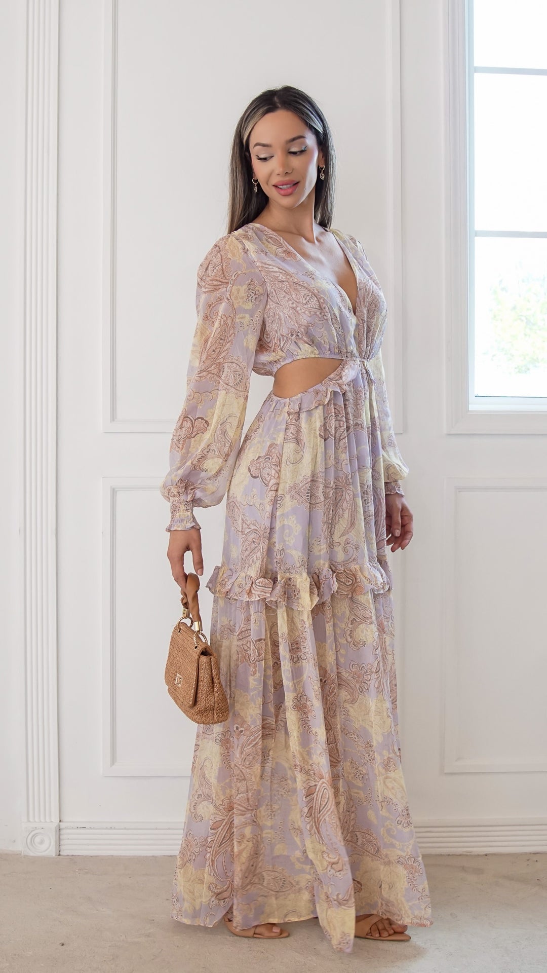 side view image 2 of Elaria Maxi Dress