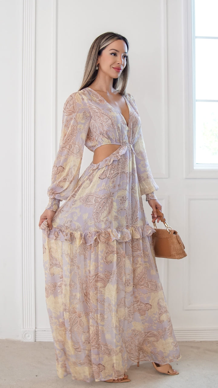 side view image 3 of Elaria Maxi Dress