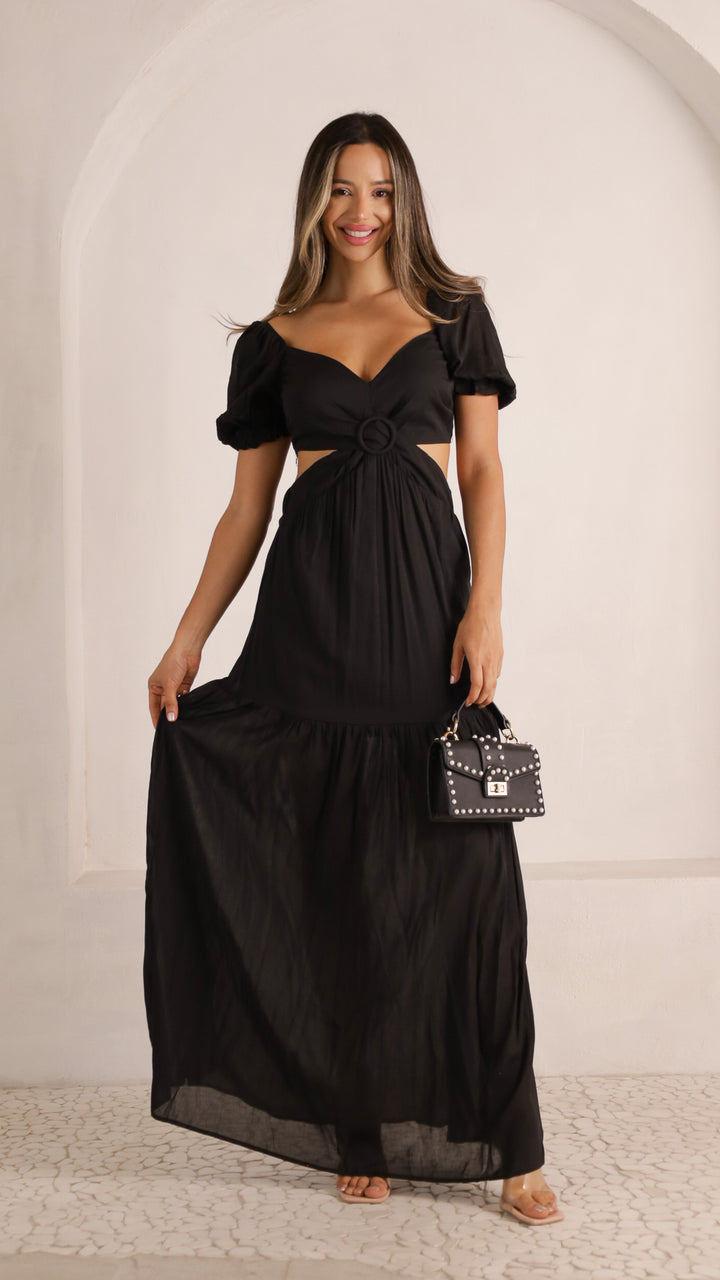 2 image front view_black of Elvira Maxi Dress