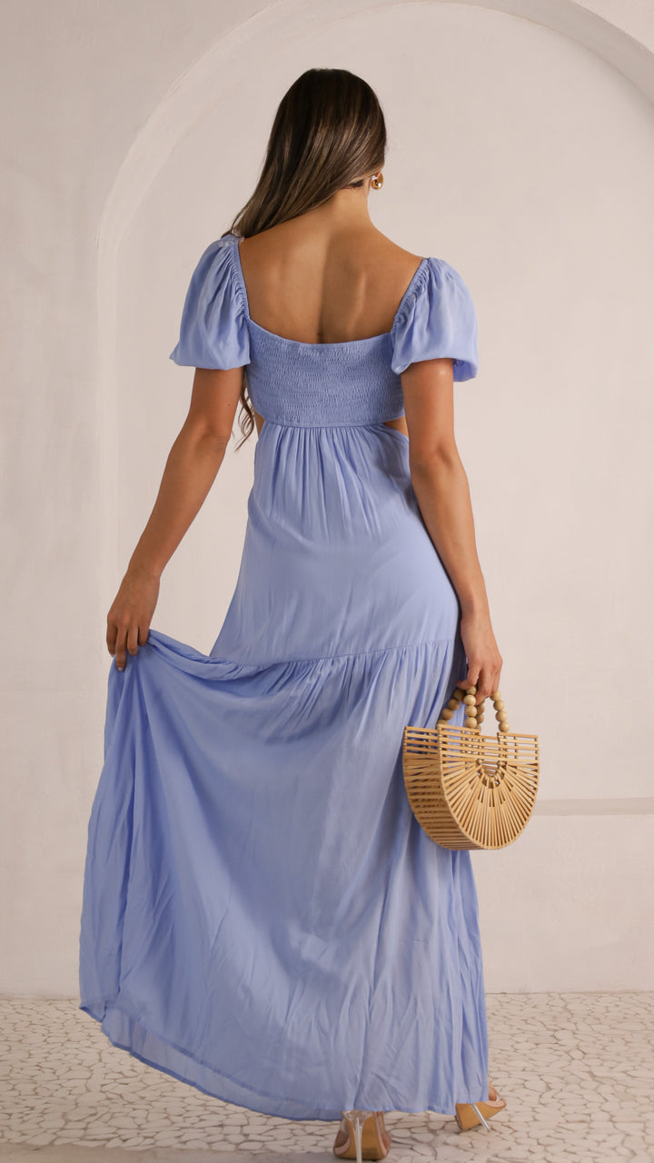 2 image rear view_denim of Elvira Maxi Dress