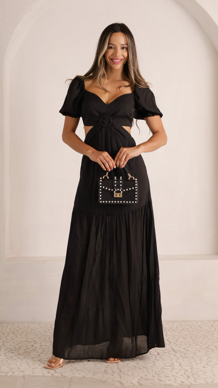 2 image front view_black of Elvira Maxi Dress