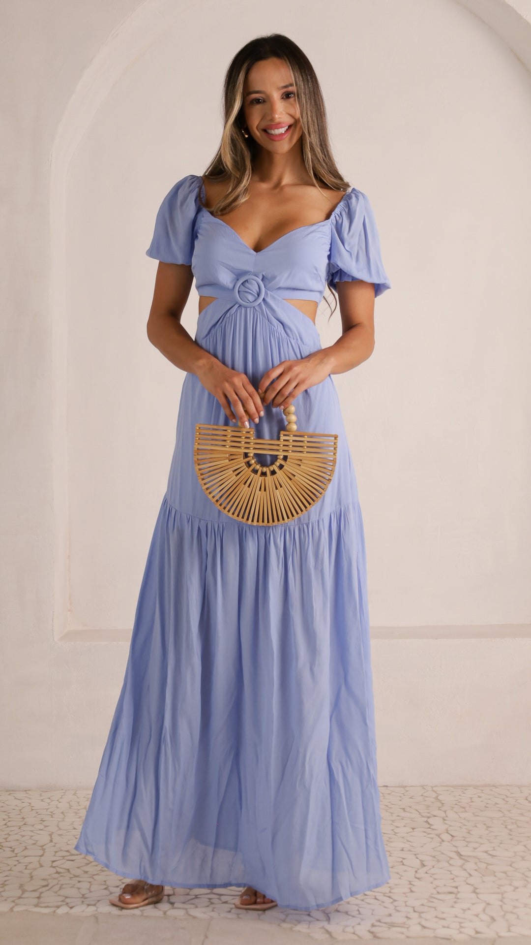 2 image front view_denim of Elvira Maxi Dress