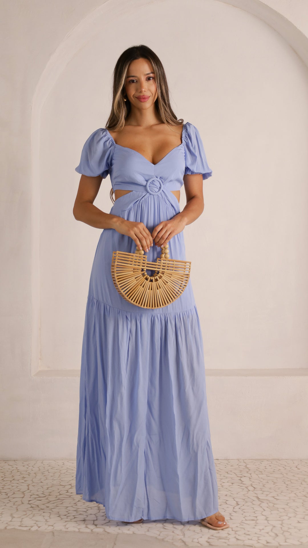 2 image front view_denim of Elvira Maxi Dress