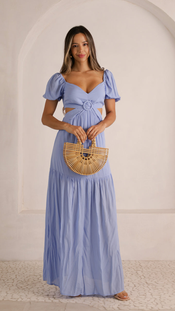2 image front view_denim of Elvira Maxi Dress