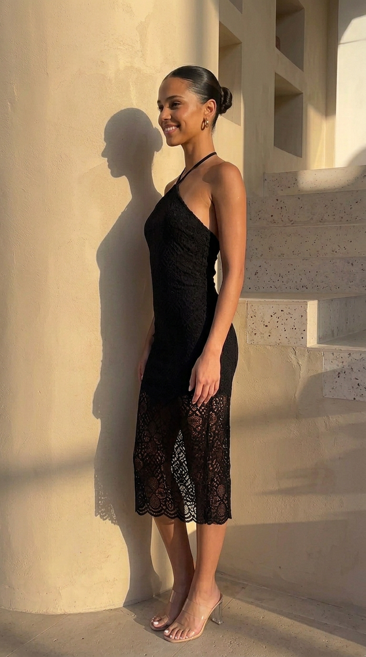 side view image 1 of Noirelle Midi Dress