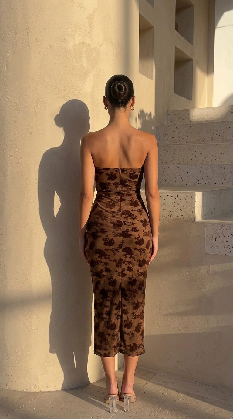 rear view image 1 of Ani Midi Dress