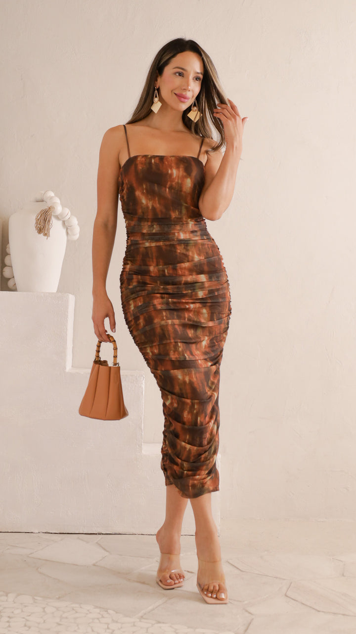 front view image 3 of Selene Ruched Dress