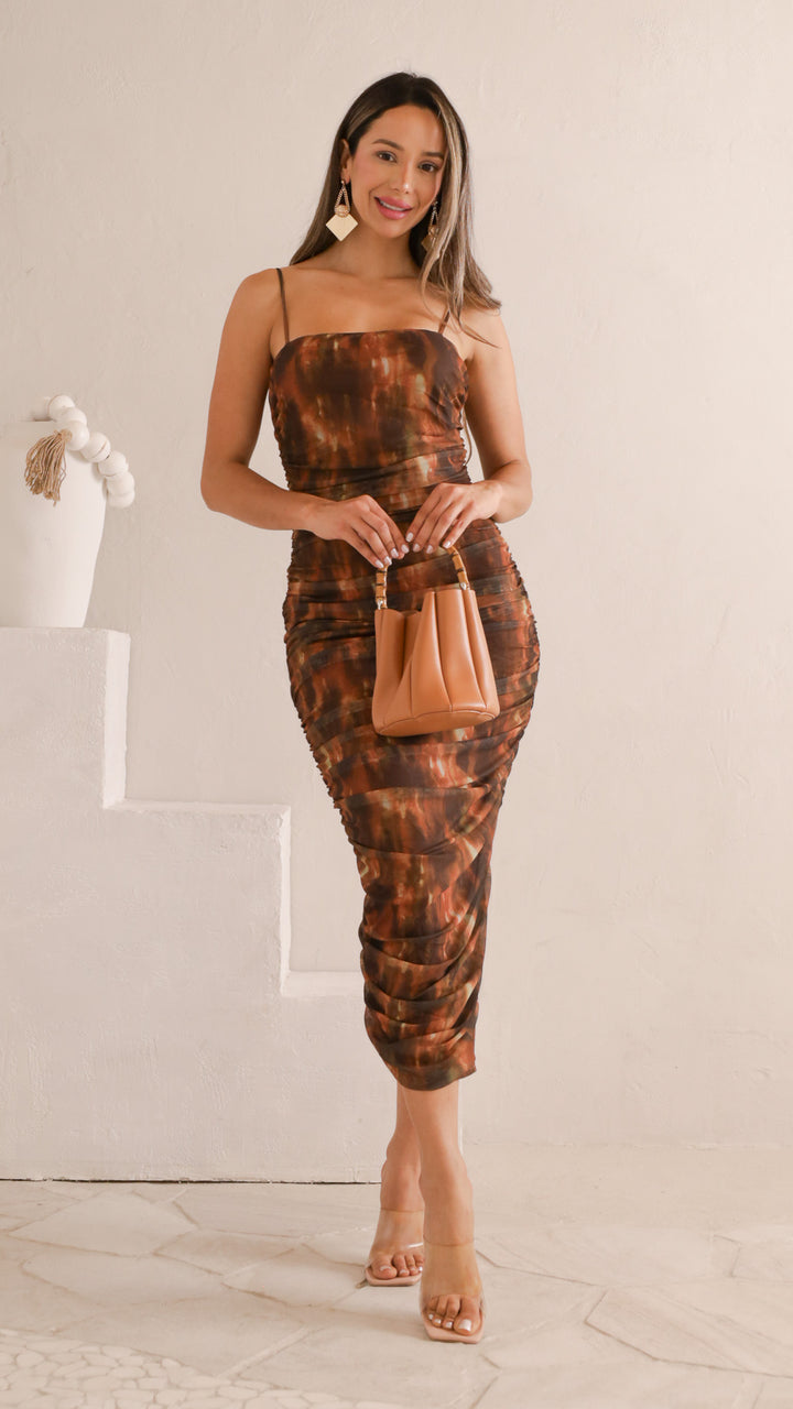 front view image 5 of Selene Ruched Dress