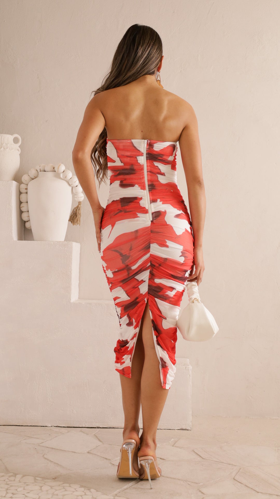 rear view image 2 of Bali  Strapless Dress