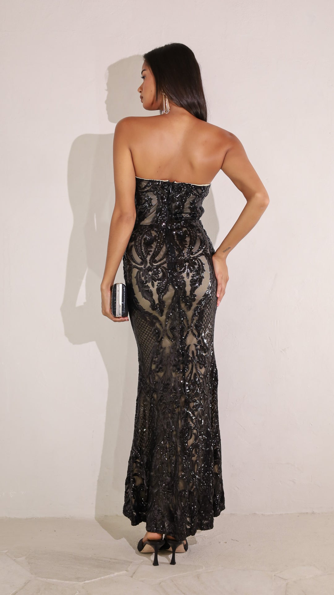 rear view image 1 of Seraphina Sequin Maxi Dress