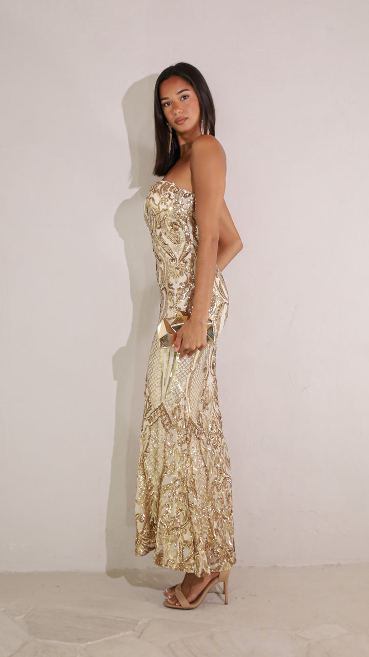 side view image 1 of Seraphina Sequin Maxi Dress