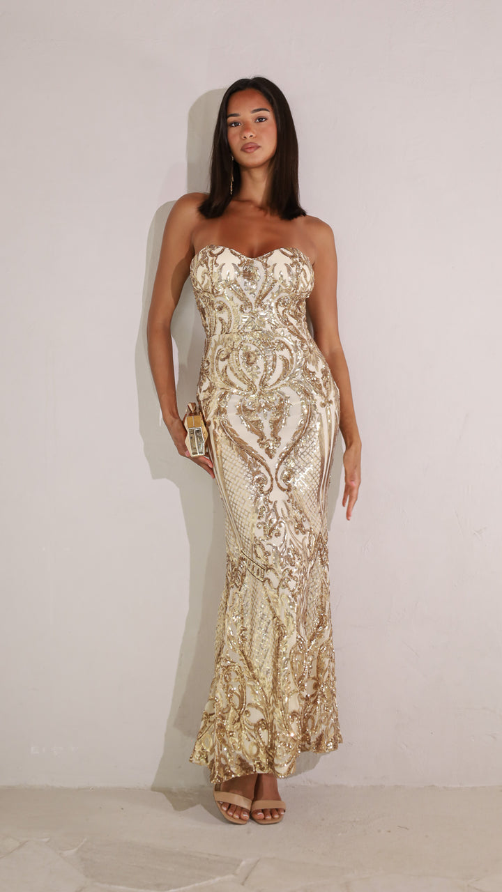 front view image 4 of Seraphina Sequin Maxi Dress