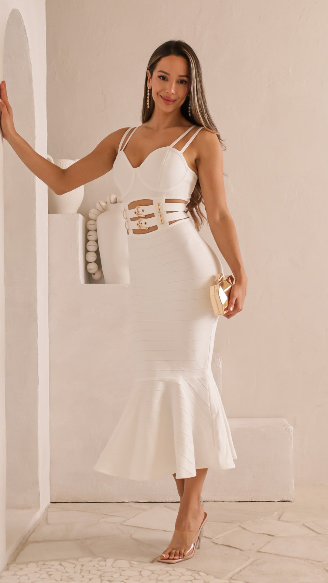 front view image 4 of Elara Bandage Dress