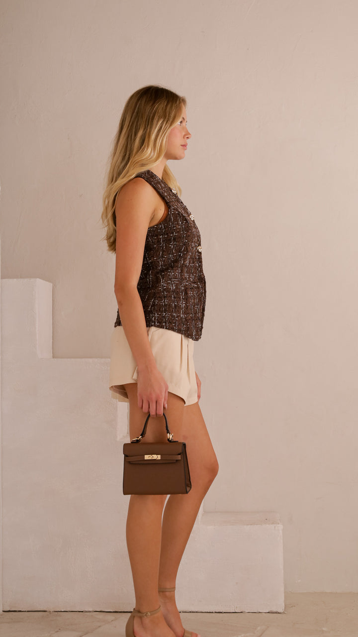 side view image 2 of Corinne Tweed Button Vest