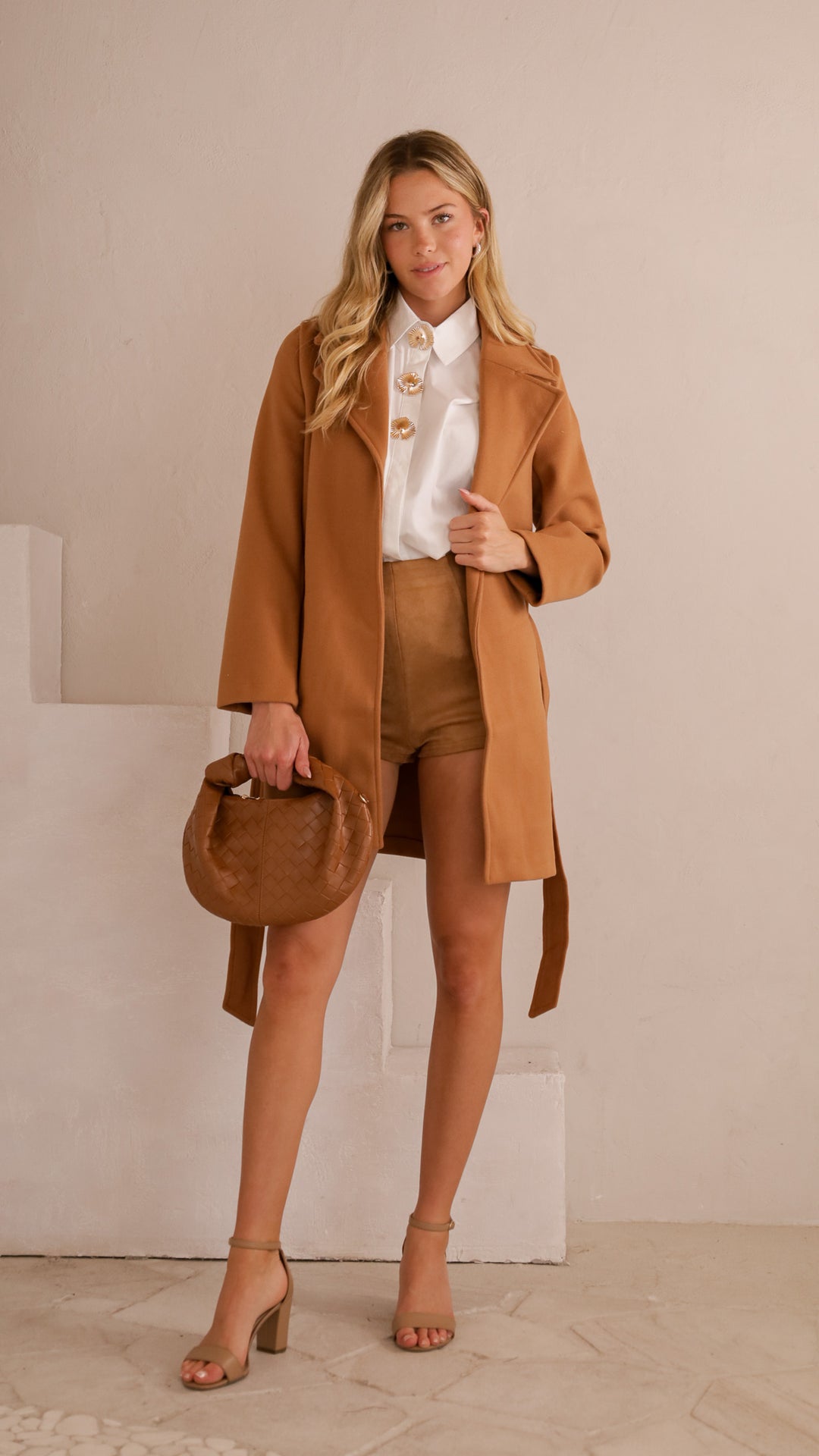 front view image 1 of Talia Belted Wrap Jacket