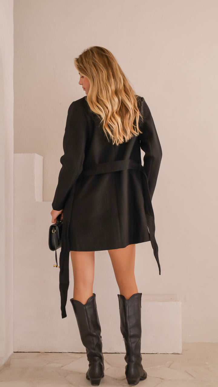 rear view image 1 of Talia Belted Wrap Jacket