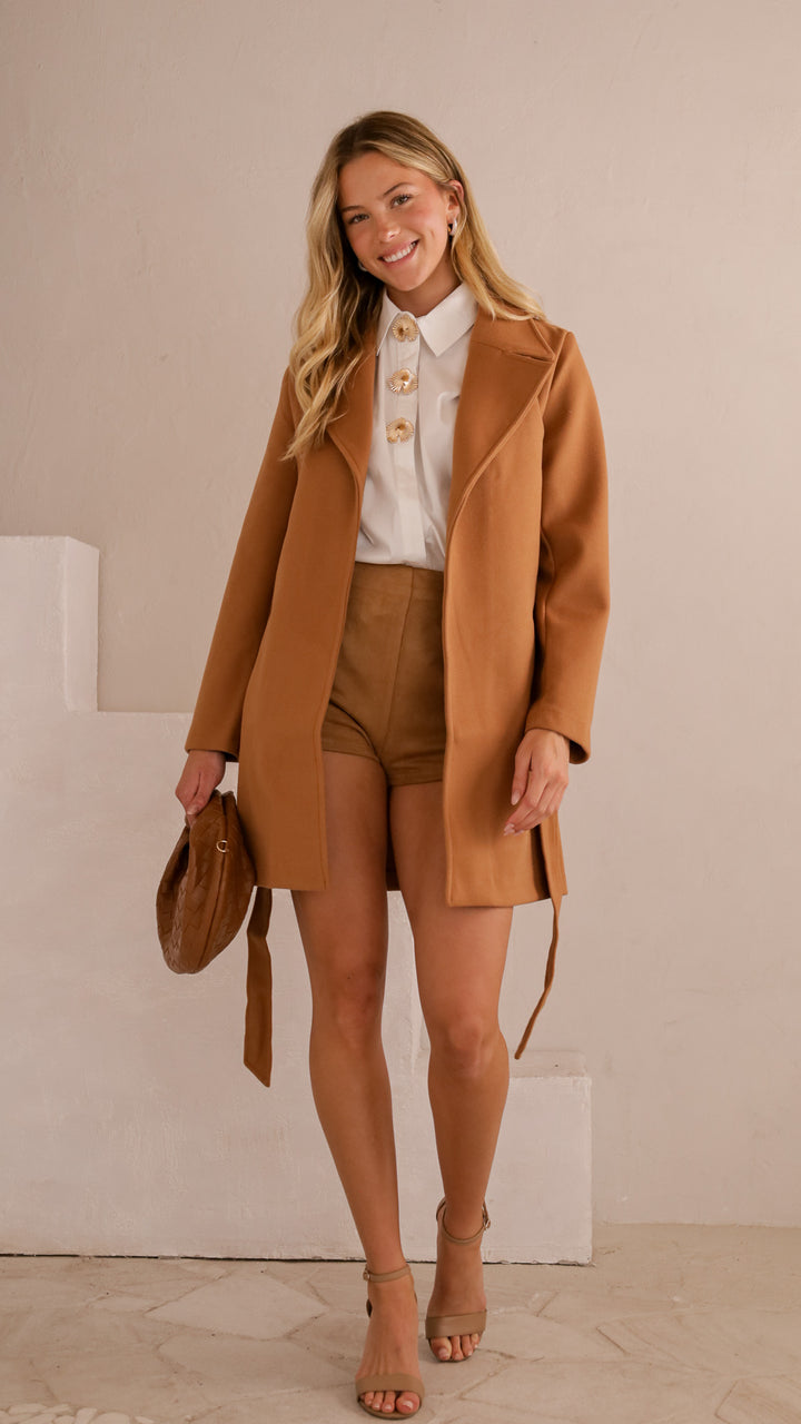 front view image 2 of Talia Belted Wrap Jacket