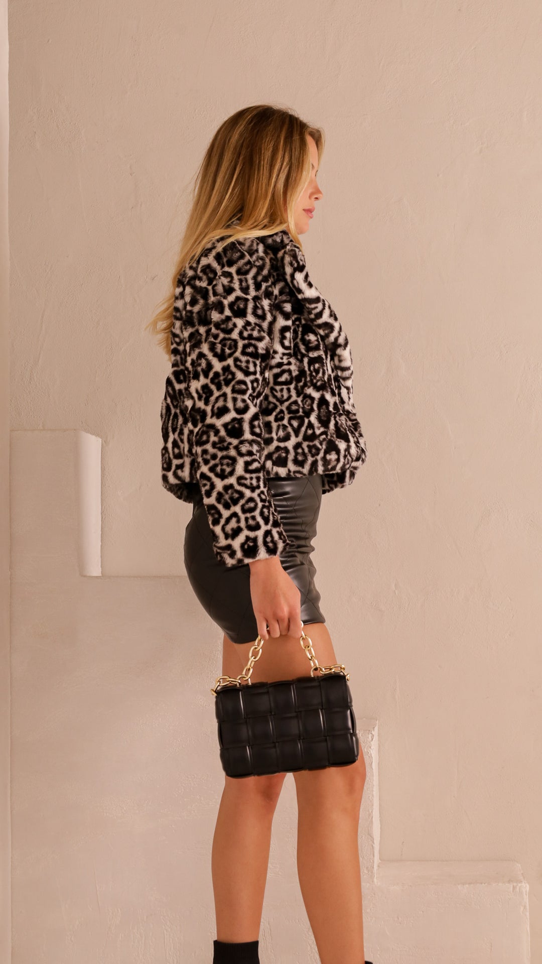 side view image 1 of Gia Faux Fur Jacket