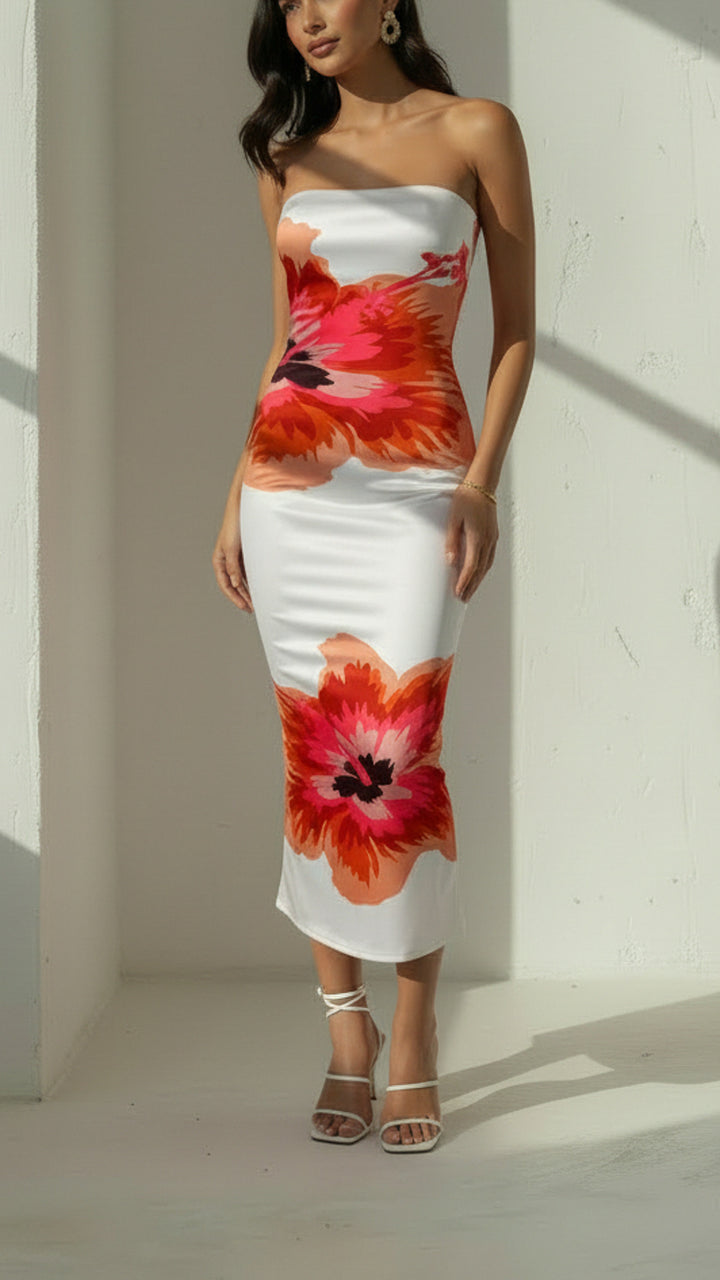 front view image 1 of Solara Strapless Maxi Dress