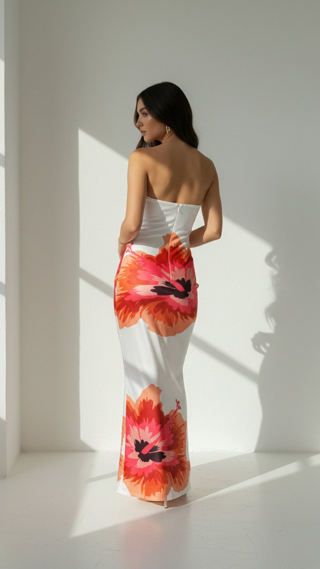 rear view image 2 of Solara Strapless Maxi Dress