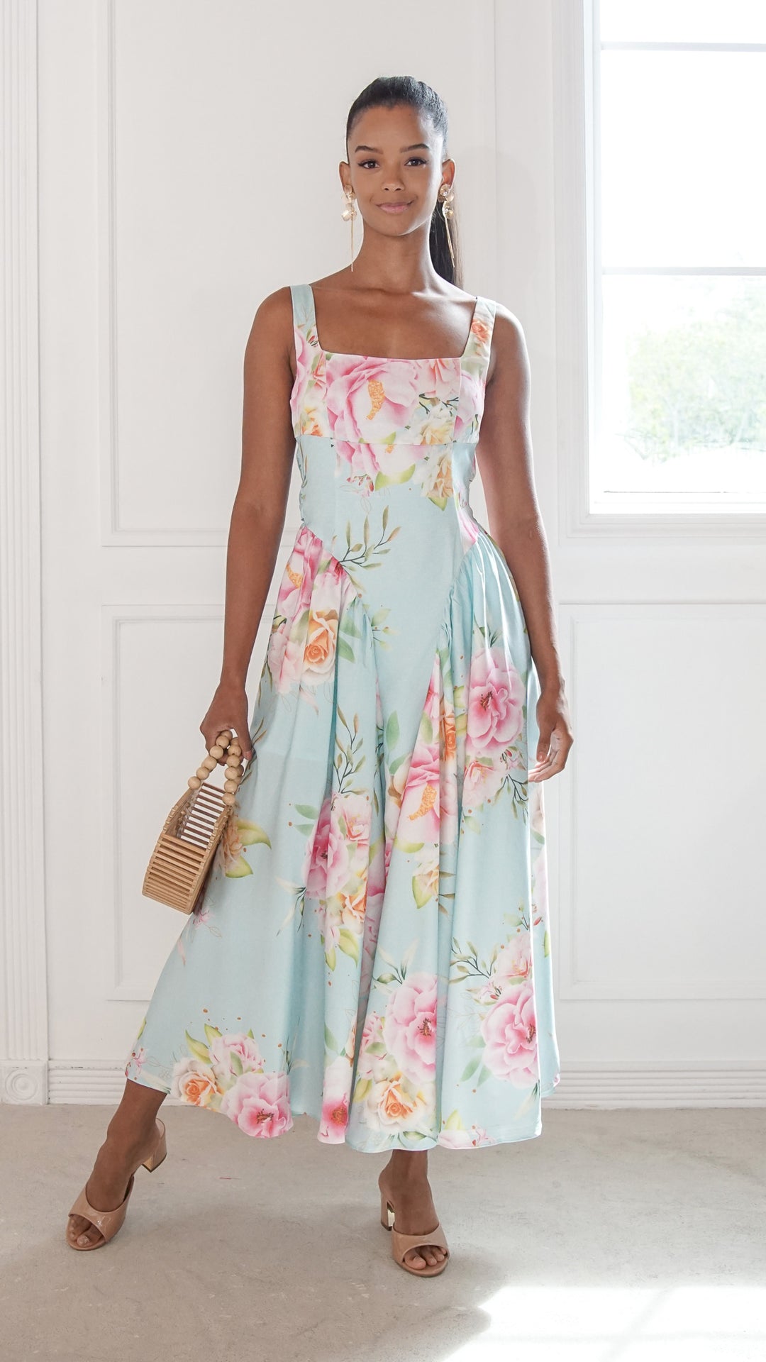 front view image 1 of Alina Midi Dress